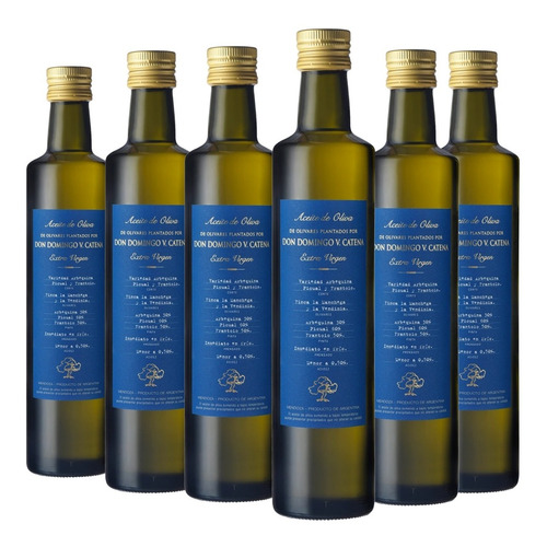 Aceite De Oliva Dv Catena Caja X 6 X 500ml. Premium