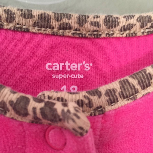 Carters Cute - Body Beba 18/24 M Fucsia Con A. Print New
