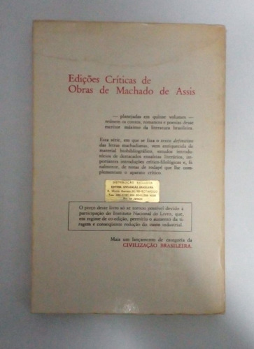 Livro Quincas Borba - Apêndice ( 2934 ) (Usado)