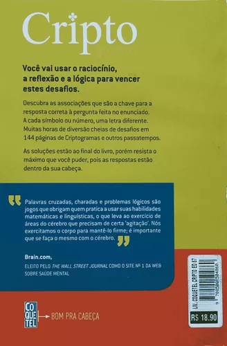 DESAFIOS DE LÓGICA - MÉDIO DESAFIO - ED 19 COQUETEL PASSATEMPO