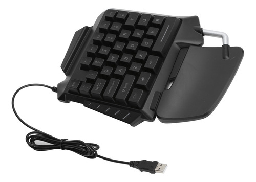 Teclado De Uma Mão Usb Portátil De 35 Teclas Com Fio
