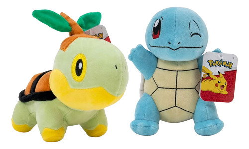 Pelúcia Pokémon Turtwig E Squirtle - Sunny Brinquedos