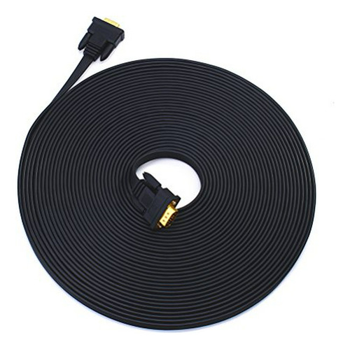 Cables Vga, Video - Dtech Flat Thin Extra Long Vga Cable 100