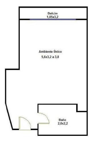 Imagen 9 de 10 de Departamento Monoambiente - Baulera - Arroyito