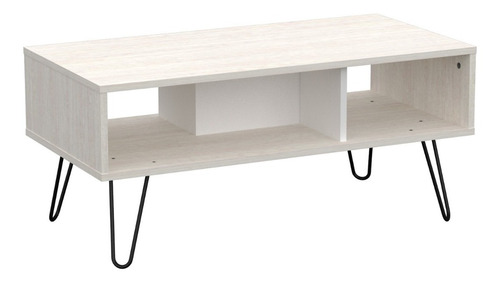 Mesa De Centro Melamina Nordica Patas De Hierro