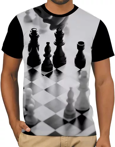 Camiseta Xadrez Tabuleiro Jogos