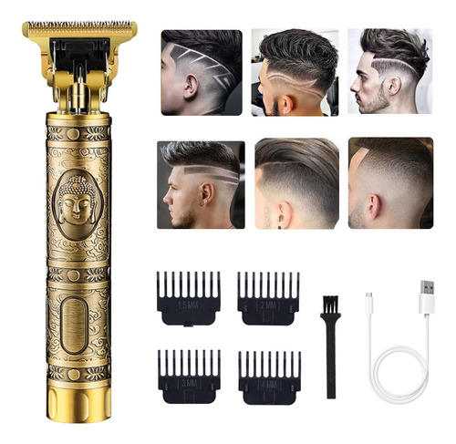 Maquina Para Cortar Cabello Barba Profesional Recargable