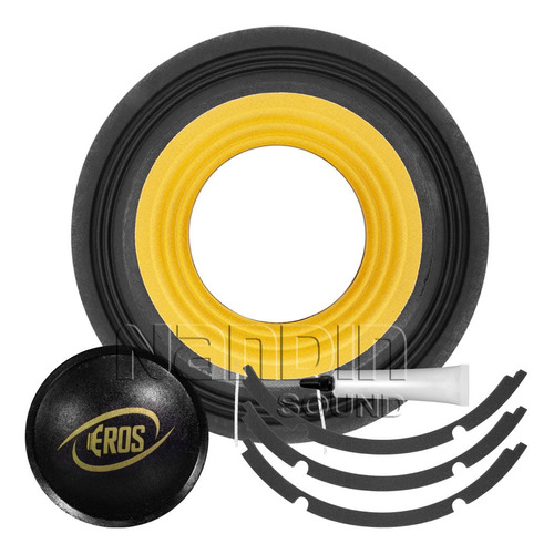 Reparo Eros Lc Black 10 Pol. Kit Original Eros E10-lc Black Cor 4 Ohms