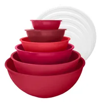Comprar Edge Juego 12 Cuenco Plastico Para Mezclar 6 Preparacion