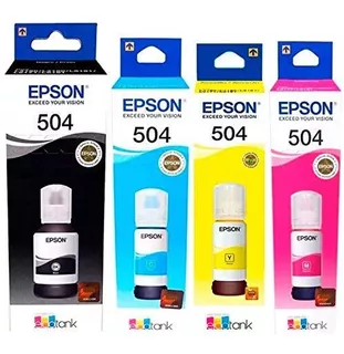 Tinta Epson 504 X 4 Original L4150 L4160 L4260 L6171 L6270 L