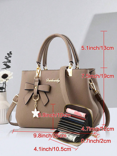 Juego De Bolso Y Cartera Clásico De Señora De Dos Piezas