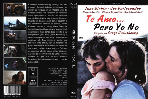 Yo Te Quiero Yo Tampoco - Jane Birkin - Dvd