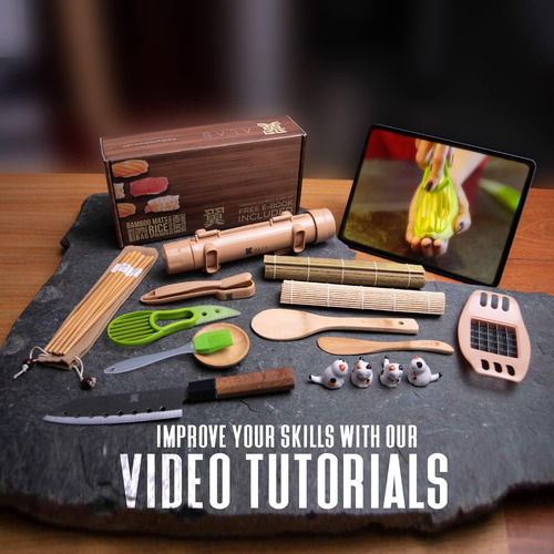 Kit para hacer sushi Alas: kit completo para hacer sushi de 20 piezas