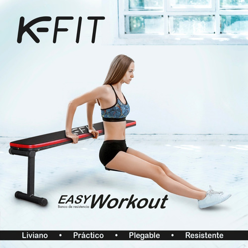 Imagen 6 de 8 de Banca Abdominales Y Ejercicios Multifuncional Plegable K-fit