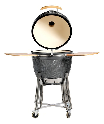 Parrilla Ahumador Cerámico Bbq Grill Kamado Kadu K21 Gris