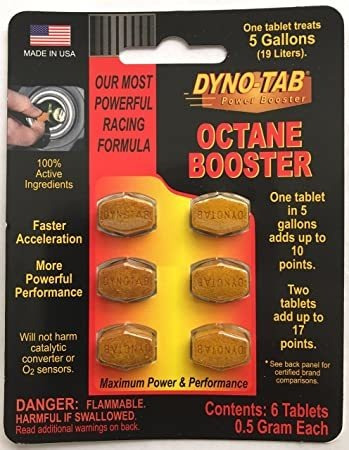 Dyno Tab Pastillas Elevador De Octanaje Octane Booster