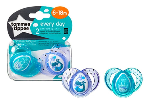Chupetes Tommee Tippee 6-18m Silicona Every Day X2 
