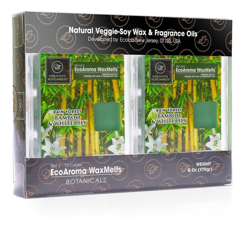 Ecoaroma Bamboo & White Lily Aromaterapia Organic Cocosoy Wa