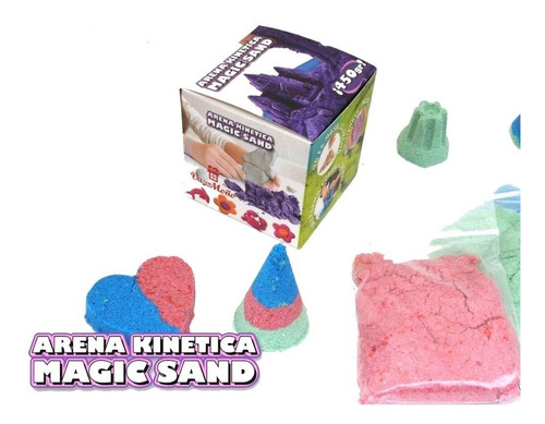 Imagen 5 de 10 de Arena Kinetica Magic Sand 900 Grs!!! Incluye Kit Didactico