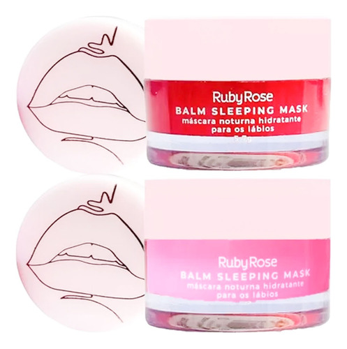 Combo X2 Balsamos Lip Balm Sleeping Mask  Ruby Rose 