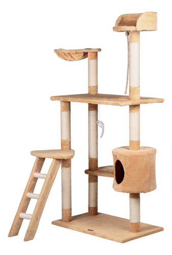 Mueble Rascador Gato Casa Hamaca Escalera 158 Cms Gatos 8459
