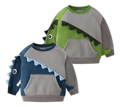 Nueva Sudadera Para Niños Con Estampado De Dinosaurios Y Blo