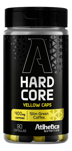 Kit 2x Termogenico Hardcore 400 Mg Cafeina 90 Caps Atlhetica Sabor Sem Sabor