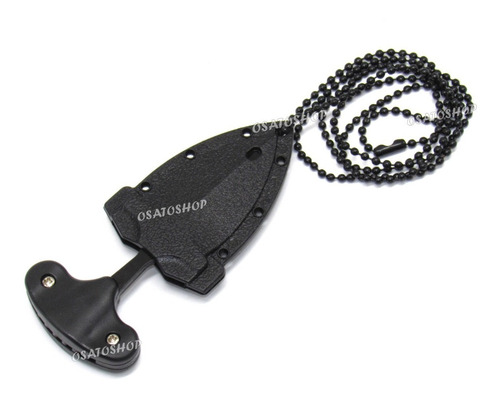 Mini Faca Push T Dagger Fulltang Caveira Na Bainha