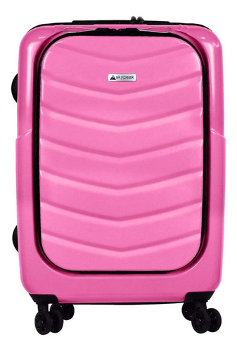 Maleta Rígida 20'' Skypeak Pearl Color Rosa Con Candado Tsa