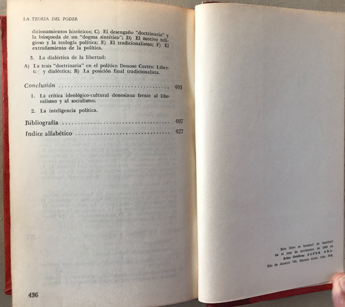 Teoria Del Poder En Juan Donoso Cortes - Sanchez Abelenda (Usado)