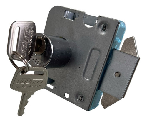 Fechadura P/ Porta De Vidro De Correr Miolo Redondo 3010b Mm Cinza