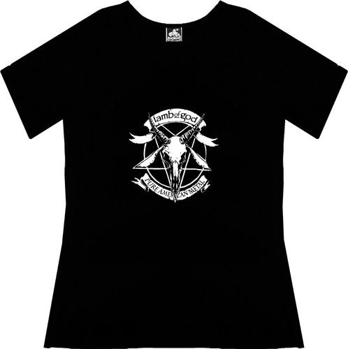 Blusa Lamb Of God Dama Rock Metal Tv Camiseta Urbanoz