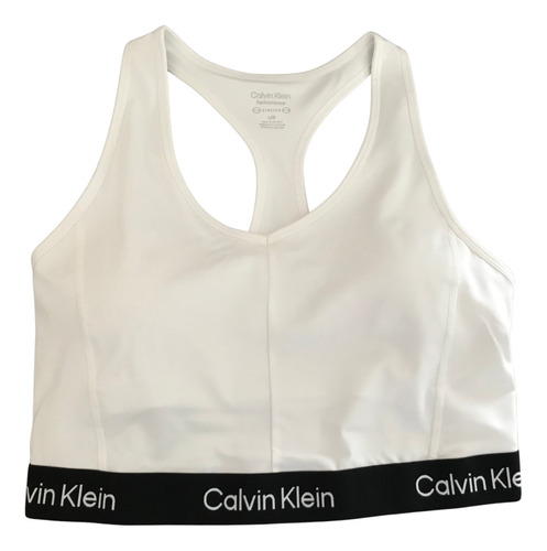 Top Deportivo Largo Dama Calvin Klein Blanco