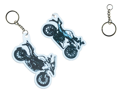 Llavero Moto Personalizado Ideal Regalo Todas Las Marcas Dorado