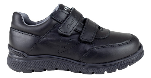 Zapato Escolar Chabelo Niño Velcro C24-a Piel Negro 
