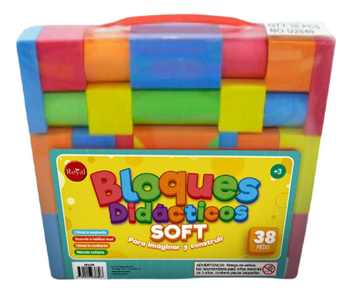 Juego Bloques En Goma Eva 38 Piezas Royal Súper Oferta