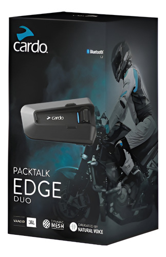 Par Intercomunicador Capacete Cardo Packtalk Edge Duo