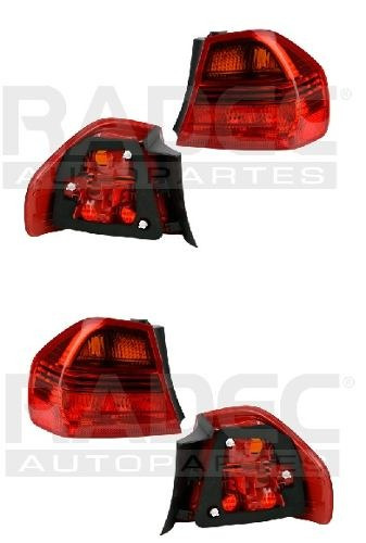 Par Juego Calaveras Exteriores Bmw Serie 3  2006 - 2009 Rxc