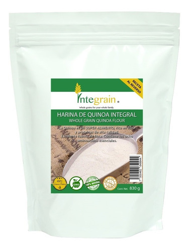 Harina De Quinoa Integral Integrain 830g Se