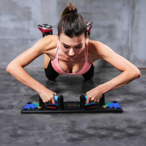 Imagen 6 de 10 de Push Up Barra Tablero Para Planchas Flexiones Multi