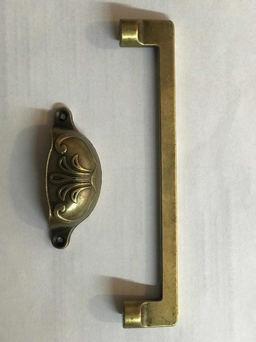 Imagen 7 de 7 de Tirador Manija Para Cajon Flor Metalico Herraje Cubeta