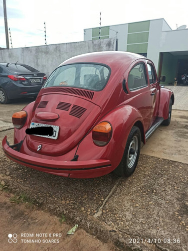 Fusca Itamar Vermelho Bancos Em Couro