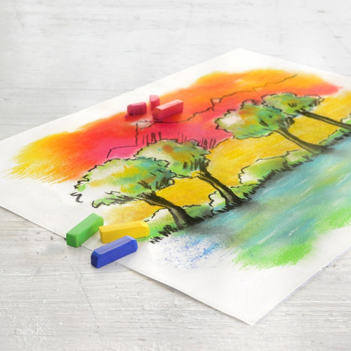 Faber Castell Estuche 24 Tizas Pasteles Suaves Blandos Mini