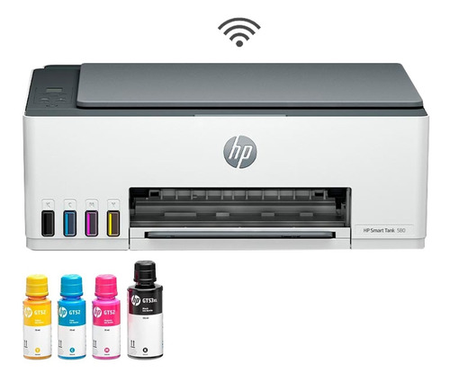 Multifuncional Hp Smart Tank 580 Inyección Color Wifi Bagc