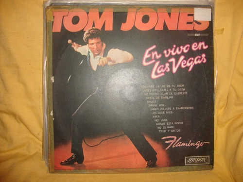Vinilo Tom Jones En Vivo En Las Vegas Flamingo Si3