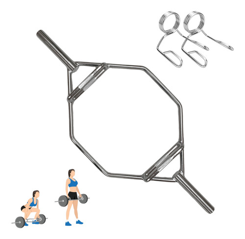 Barra Hexagonal Squat Gym Sentadillas Crossfit Wod Pro Color no
