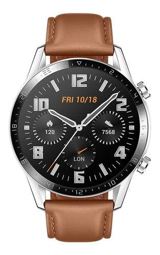 Reloj Inteligente Huawei Gt 2 46mm Café 1.39 Color de la caja Stainless steel Color del bisel Negro