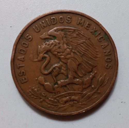 Moneda De 20 Centavos Pirámide 1957 Bien Conservada. 