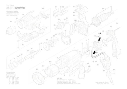 Escova De Carvão Compatível Com Furadeira Bosch Gsb19-2rea