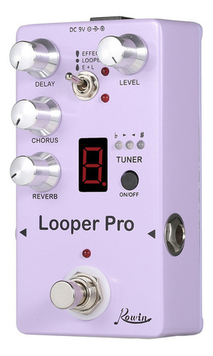 Miniguitarra Rowin Re-05 Loop Effector Looper Tuner